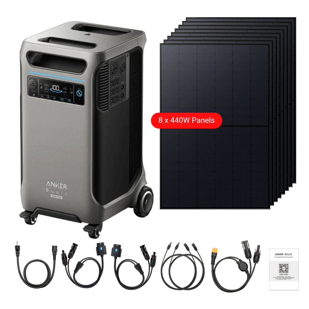 Anker SOLIX F3800 Plus Portable Power Station + 440W Rigid Solar Panels
