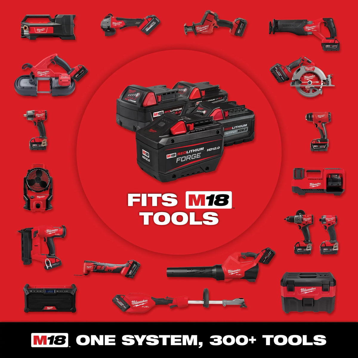 Milwaukee 48-59-1818 M18™ & M12™ Four Bay Simultaneous Super Charger w/ PACKOUT™ Compatibility