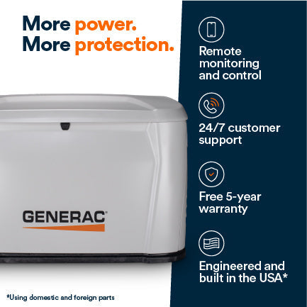 Generac 7258 14kW Air-Cooled Whole Home Standby Generator