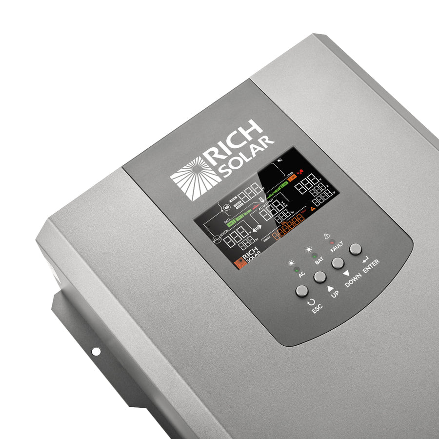 Rich Solar NOVA 3K12 3000W 12V Pure Sine Wave Inverter with Built-in Transfer Switch