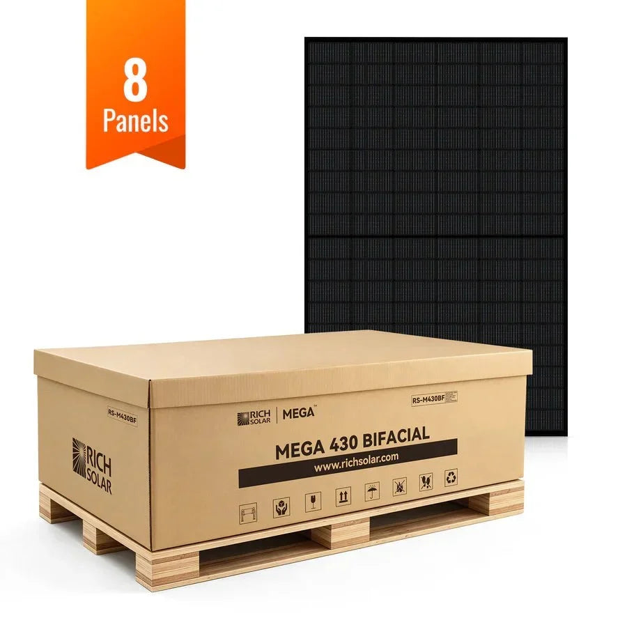 Rich Solar MEGA 430W Bifacial N-Type Solar Panel