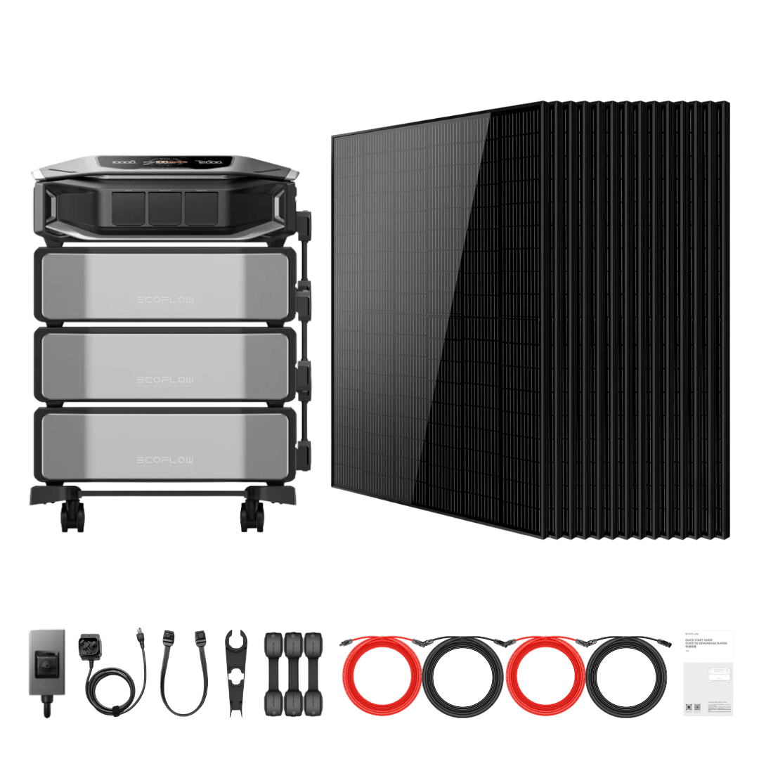 EcoFlow DELTA Pro Ultra X Inverter + Batteries + 415W Solar Panels
