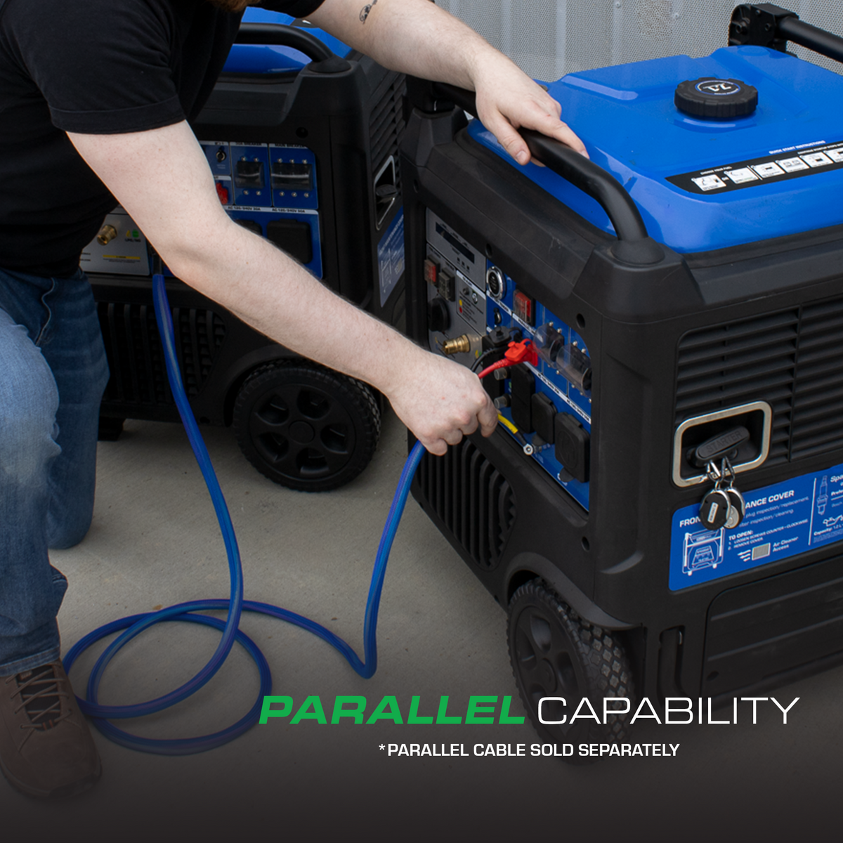 DuroMax XP9500iHT 9,500 Watt Portable Tri Fuel Inverter Generator - Quiet, Low THD