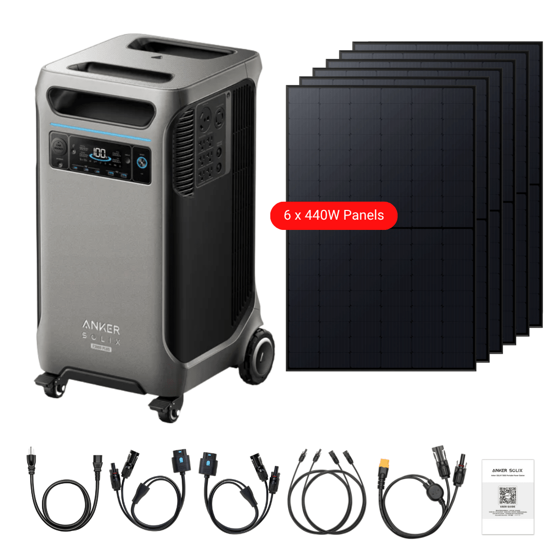 Anker SOLIX F3800 Plus Portable Power Station + 440W Rigid Solar Panels