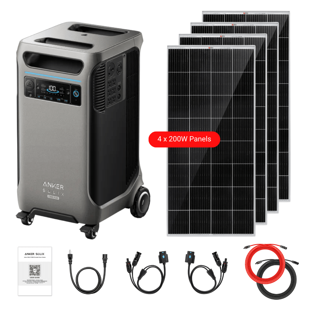 Anker SOLIX F3800 Plus Portable Power Station + Choose Custom Bundle Option