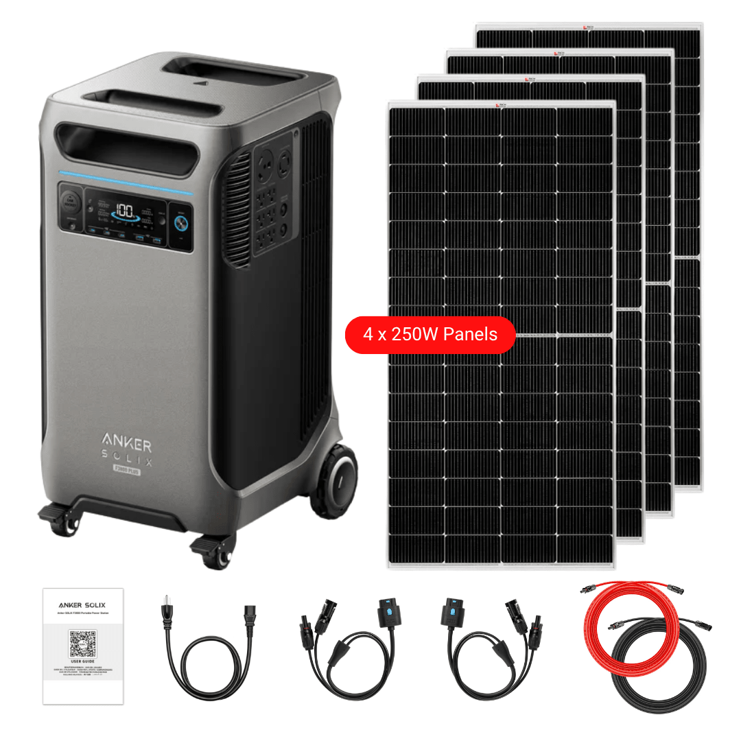 Anker SOLIX F3800 Plus Portable Power Station + Choose Custom Bundle Option