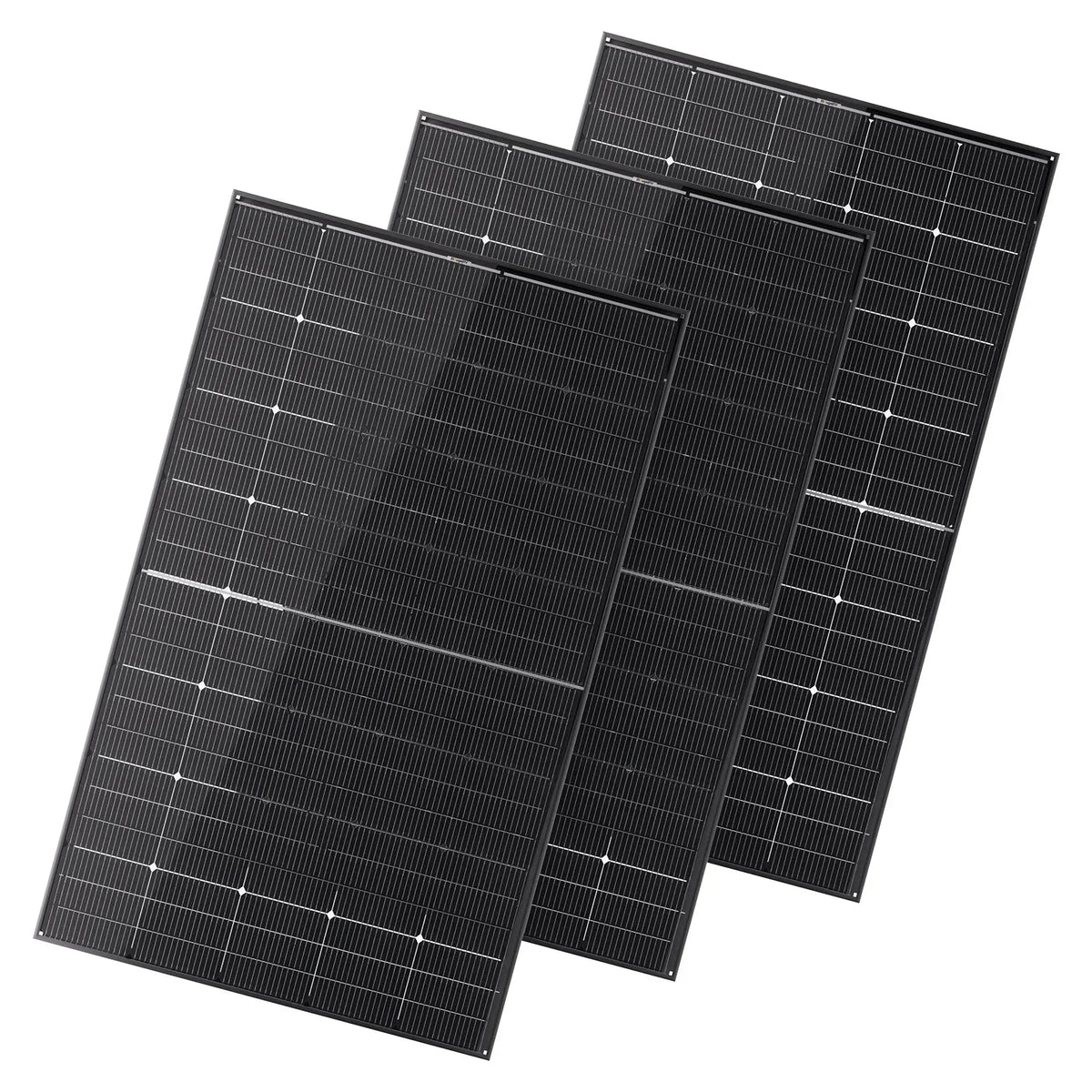 BougeRV 300 Watt N-Type Rigid Bifacial 16BB Mono Solar Panel