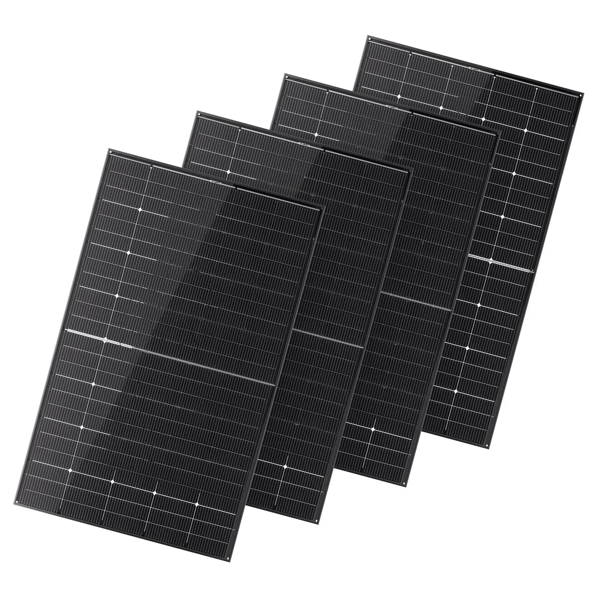 BougeRV 300 Watt N-Type Rigid Bifacial 16BB Mono Solar Panel