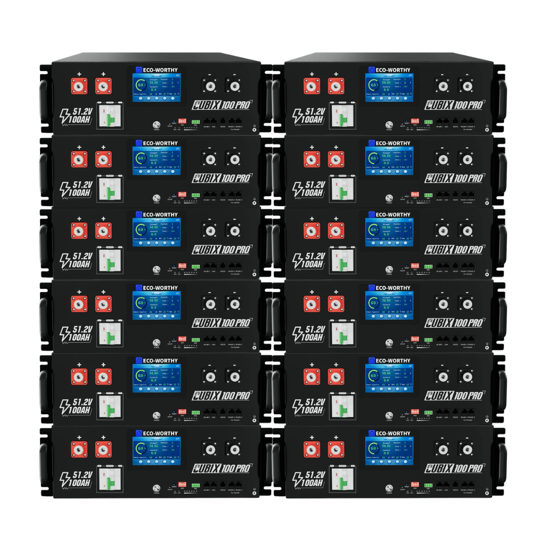 ECO-WORTHY Cubix 100 Pro 51.2V 100AH Server Rack Battery