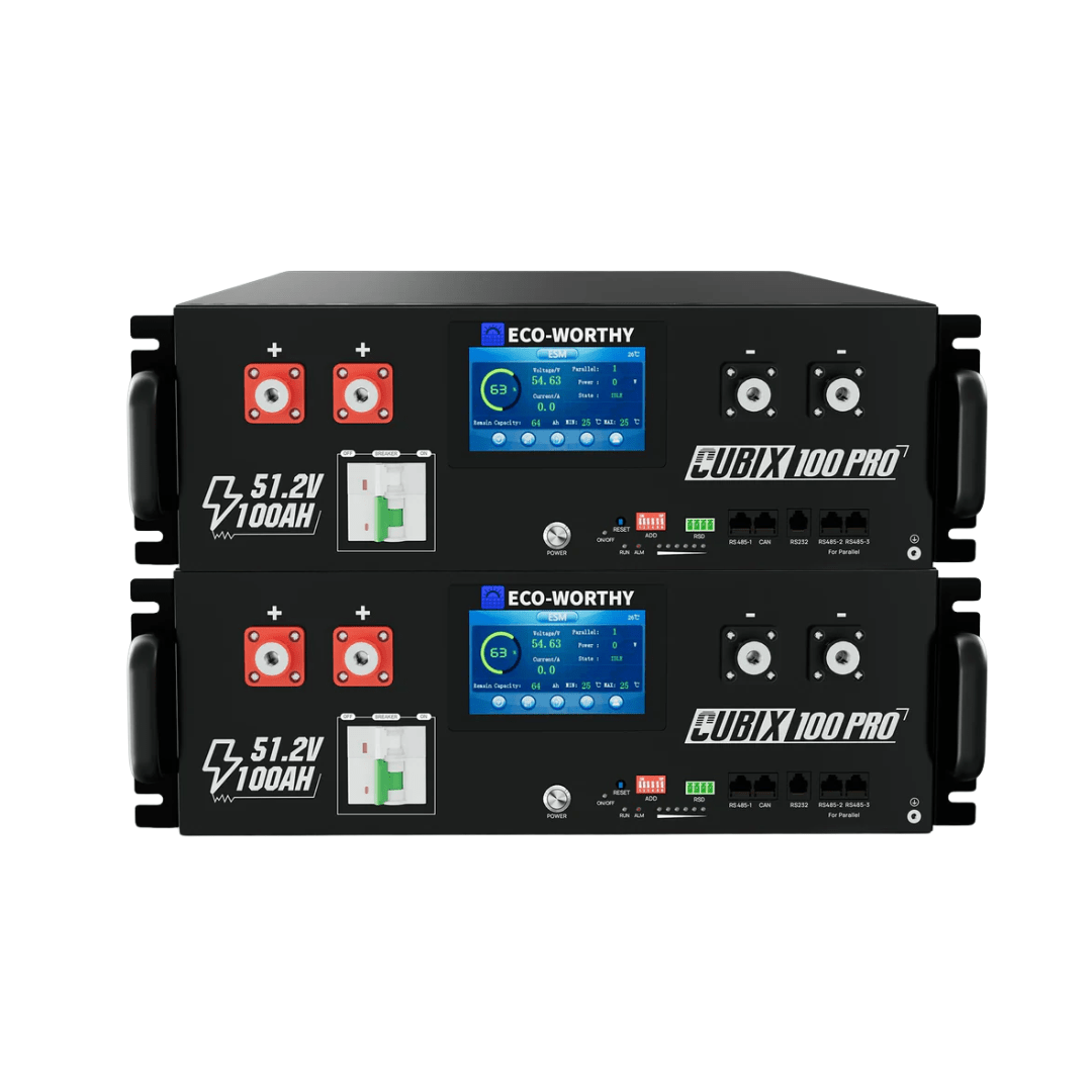 ECO-WORTHY Cubix 100 Pro 51.2V 100AH Server Rack Battery