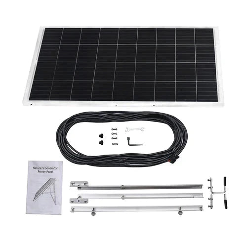 Natures Generator Lithium 3600 Solar Generator With Power Pod + 4 x 100W Monocrystalline Solar Panel