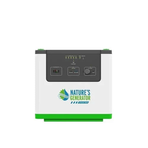 Natures Generator Lithium 3600 With Power Pod + 6 Circuit Transfer Switch
