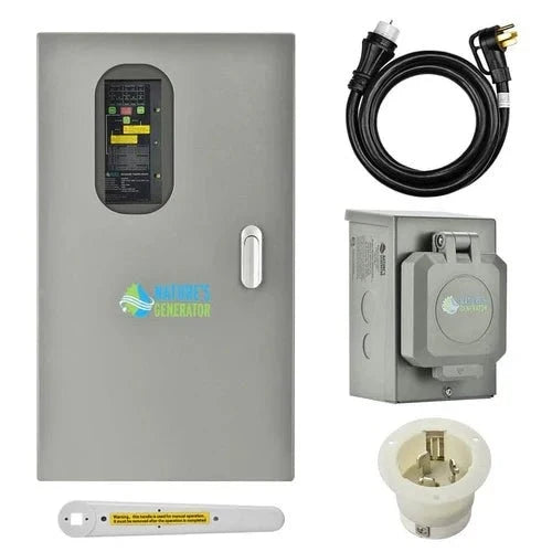 Natures Generator MyGrid 10K With Solar Battery + 8 x 410W Rigid Solar Panels + 50A Automatic Transfer Switch