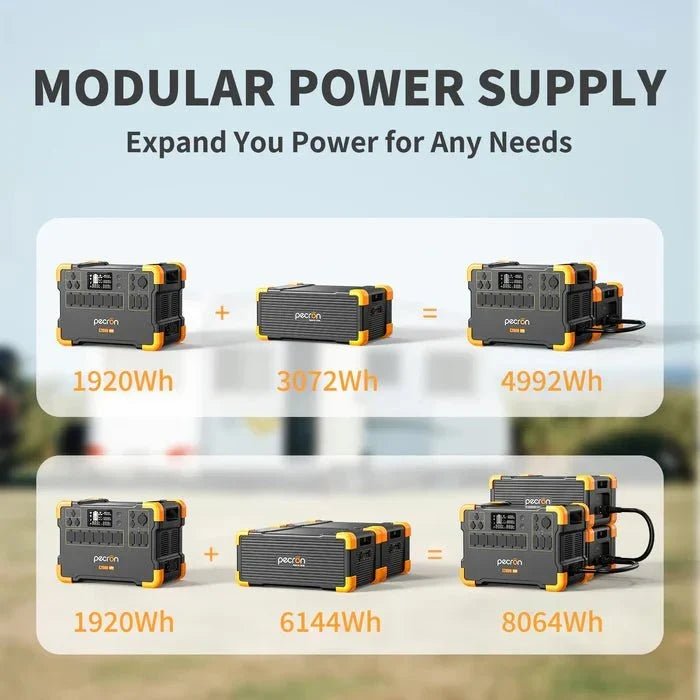 Pecron EB3000-24V 3072Wh Expansion Battery (for E2000LFP only)