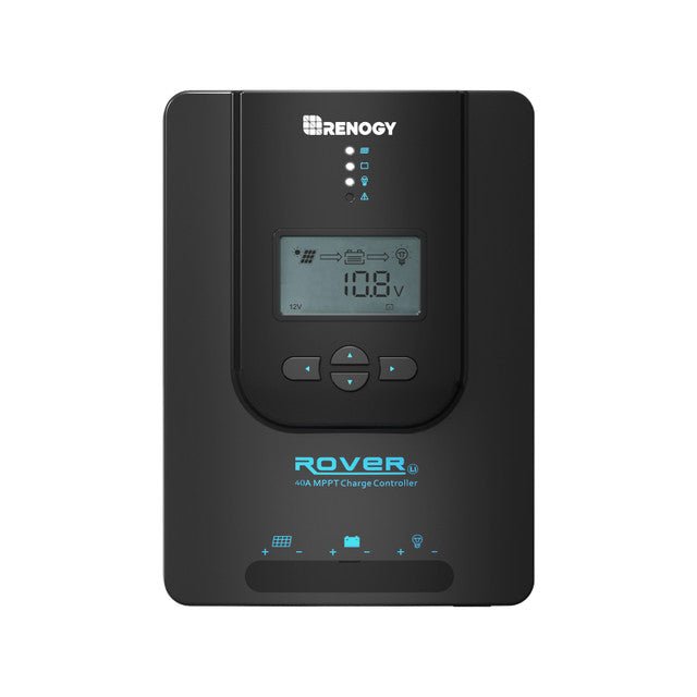Renogy Rover Li 40 Amp MPPT Solar Charge Controller + Bluetooth Module (BT2) & Renogy ONE Core