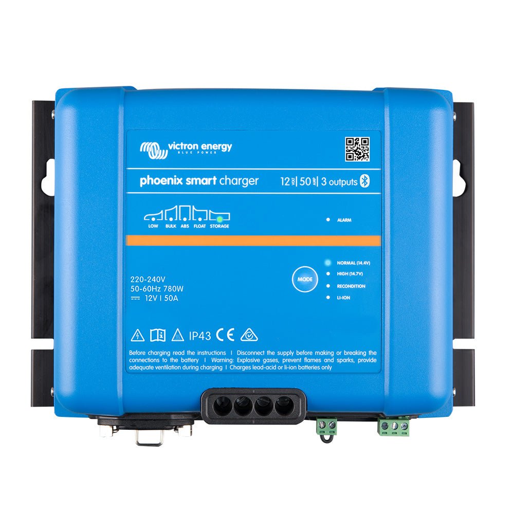 Victron Phoenix Smart IP43 Charger 12/50 (3) 120-240VAC Requires 5-15P Mains Cord